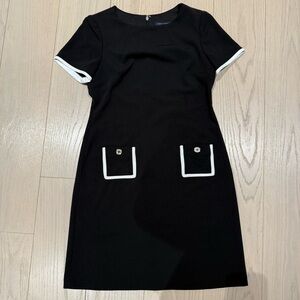 Tommy Hilfiger Black Dress with White Accents